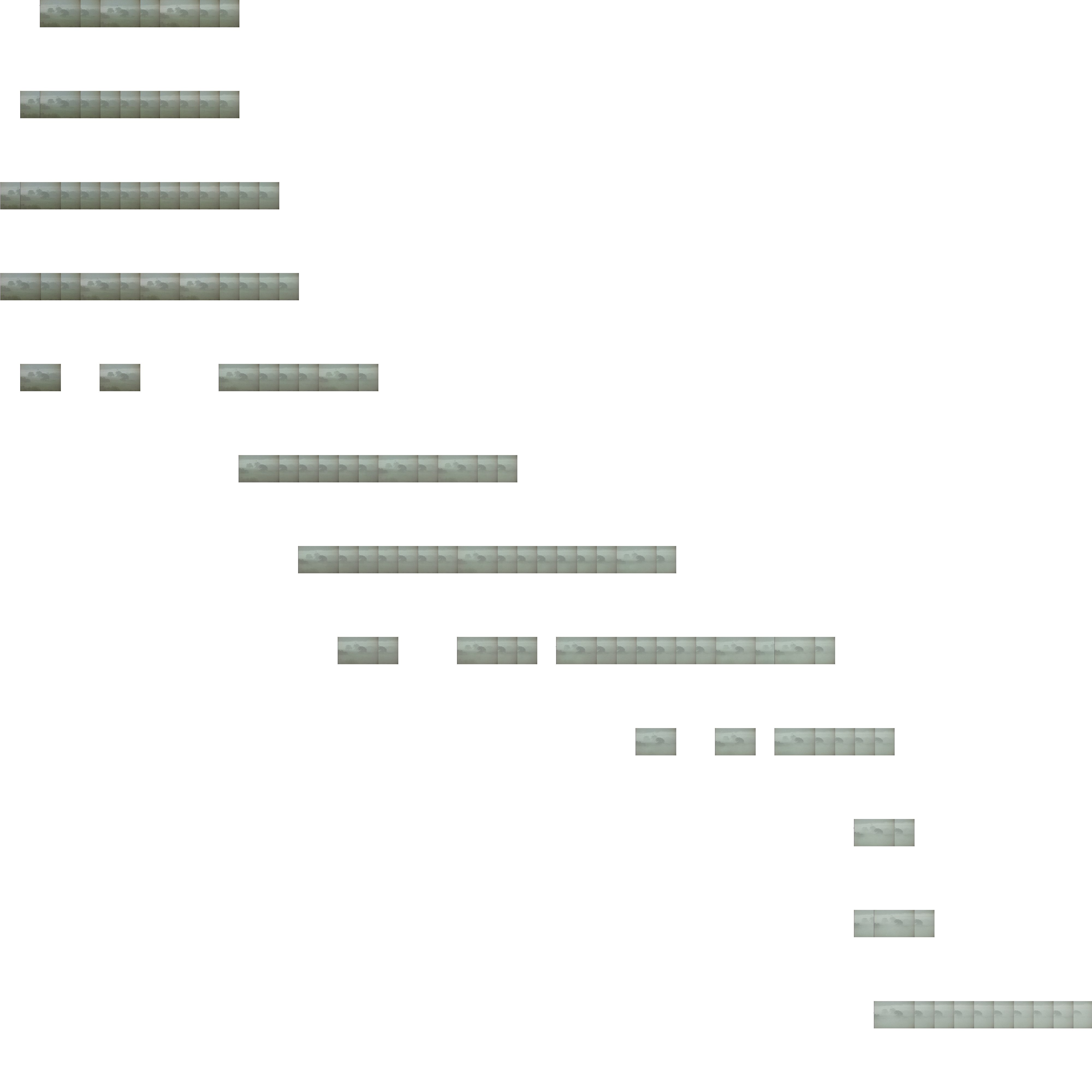 ImagePlot of Larry Gottheim's Fogline (1970).